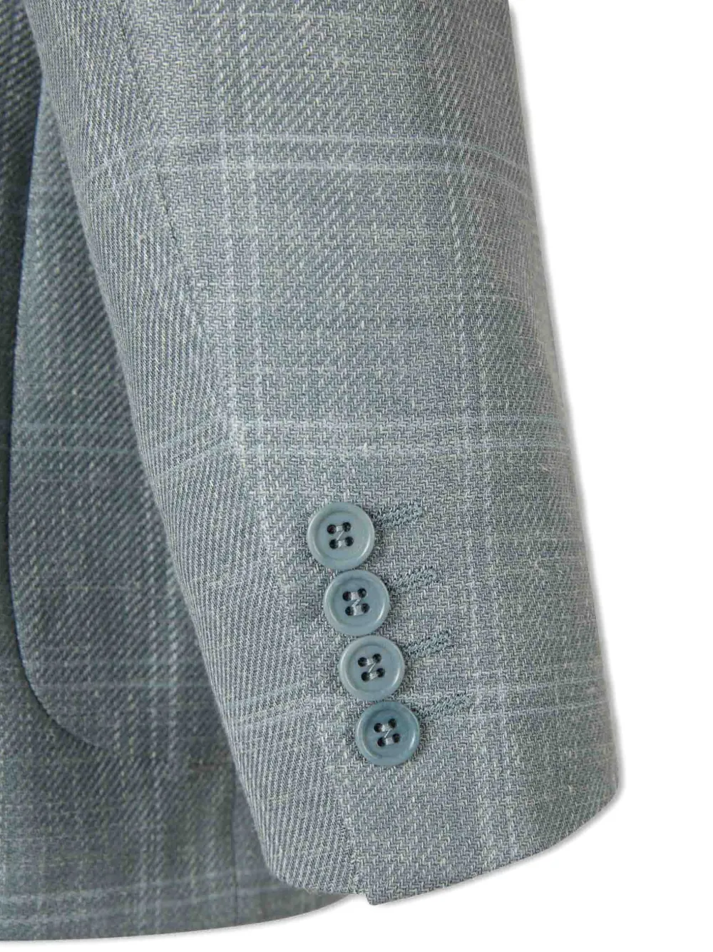 Canali Geruite blazer Grijs
