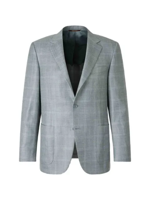 Canali checked-pattern blazer
