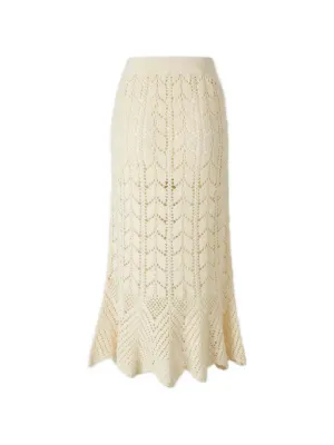 Minijupe Zimmermann Tama En Ivoire - Brodée De Perles, Taille 3, Pour Soirée/cocktail