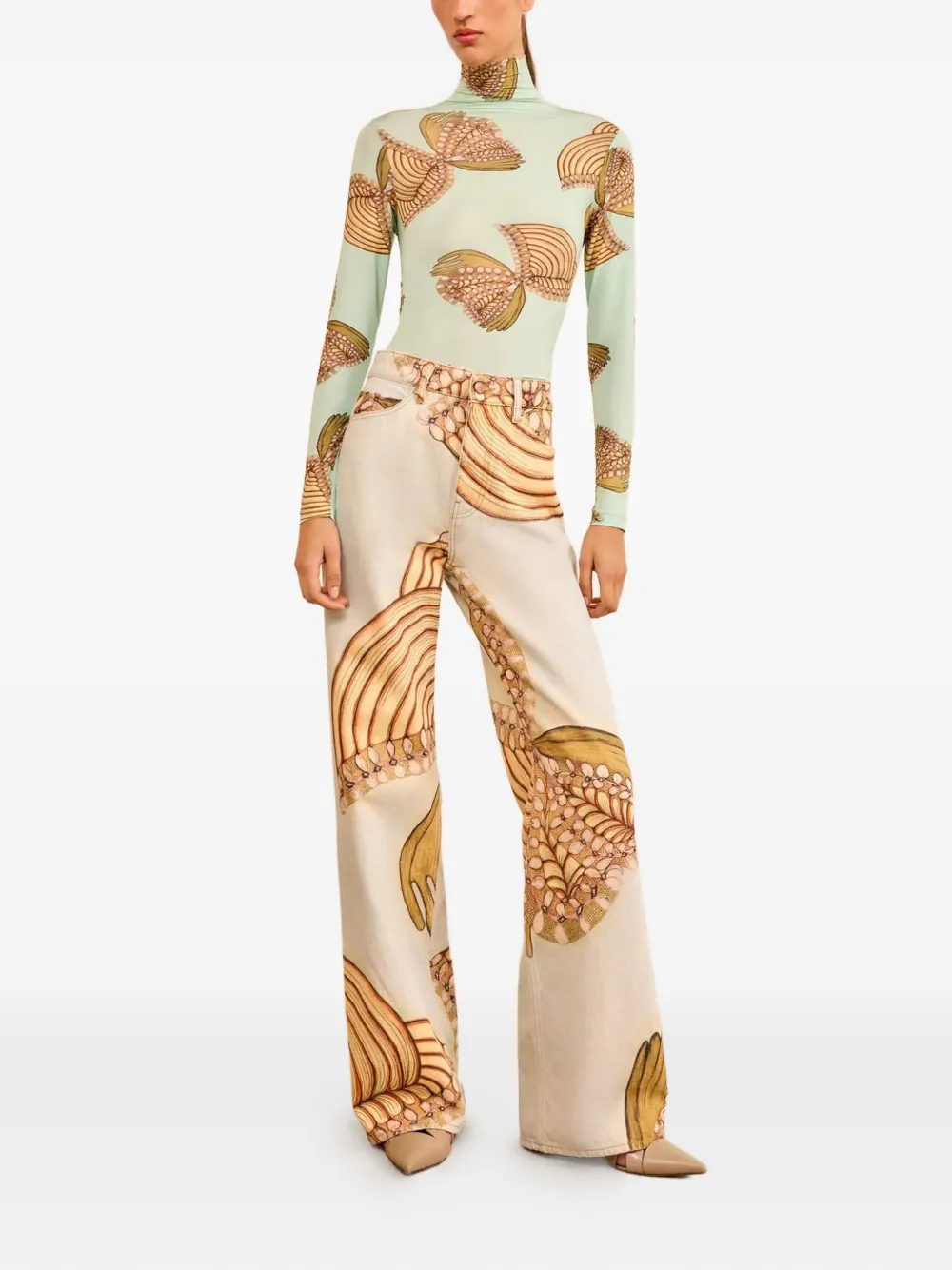 Ulla Johnson Willow wide-leg jeans - Blauw