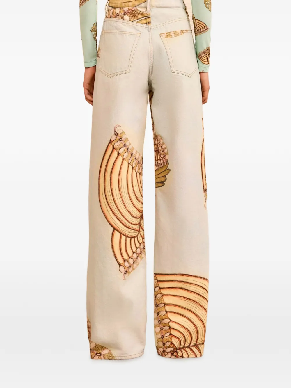 Ulla Johnson Willow jeans met wijde pijpen Blauw