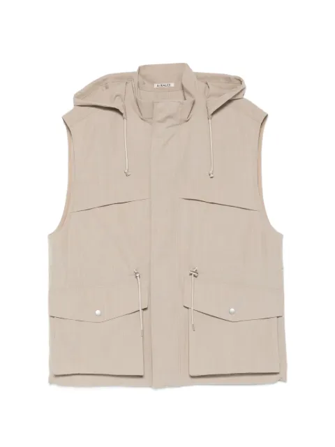 Auralee hooded pocket gilet