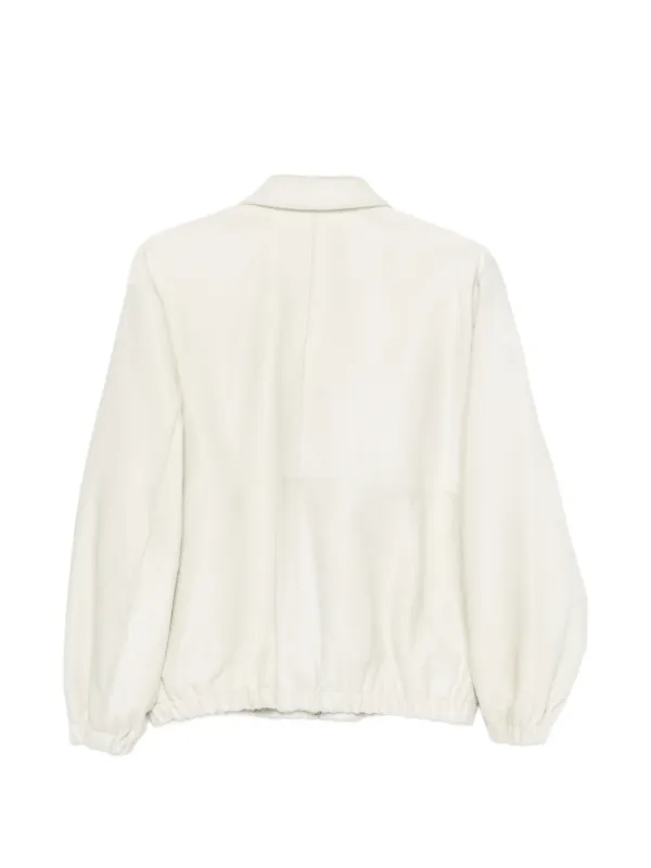 Auralee calf-hair zip-up Blouson | Neutrals | FARFETCH