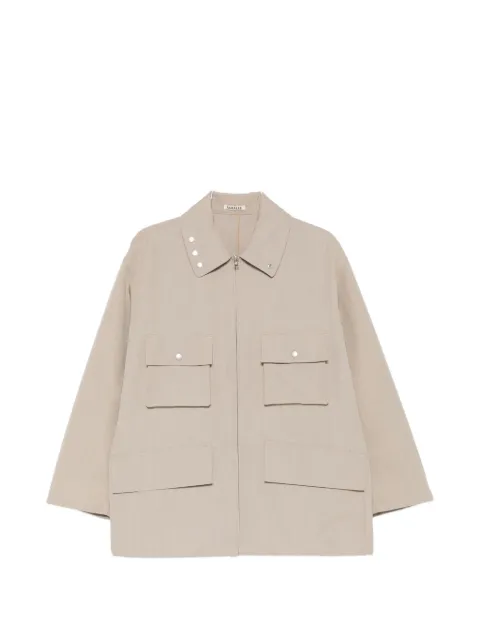 Auralee flap-pocket coat