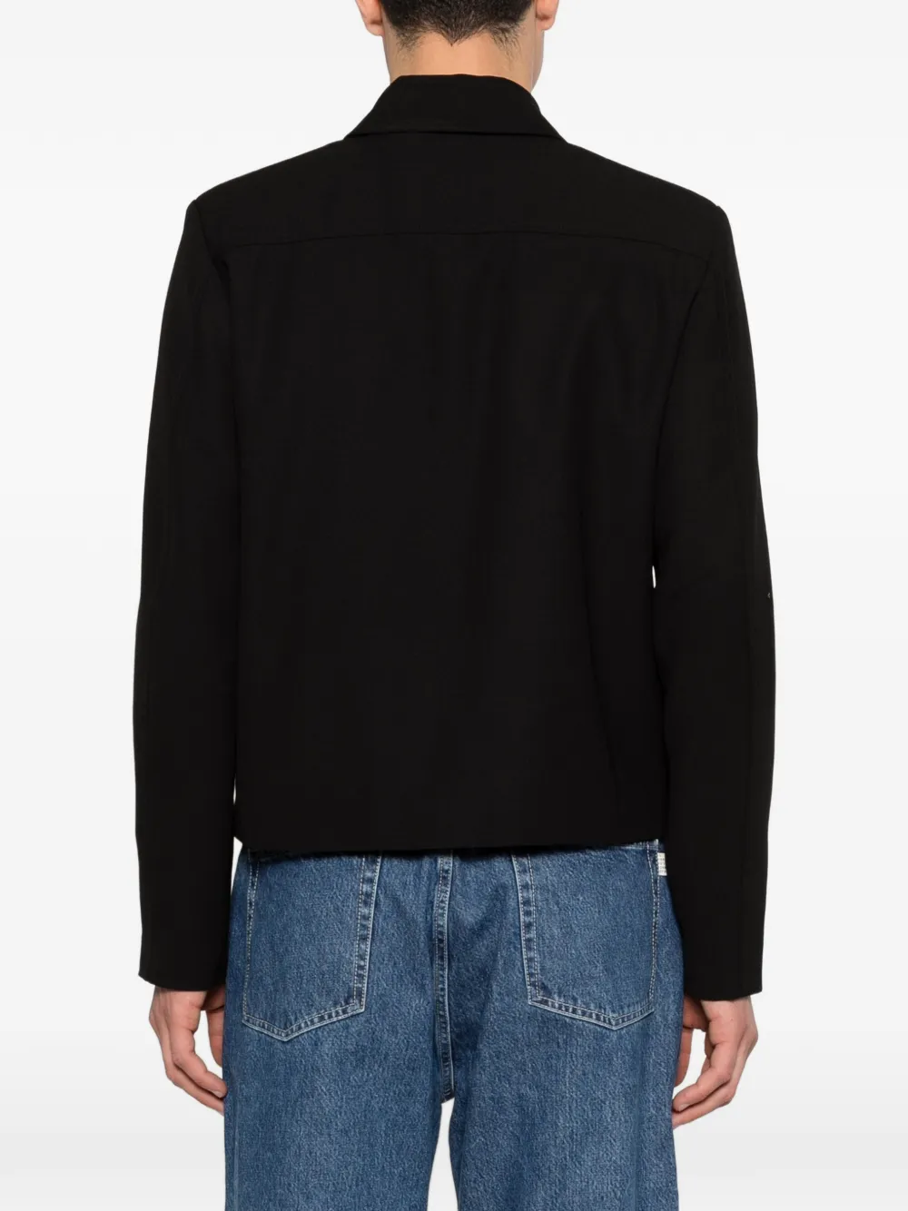 Won Hundred Shirtjack met rits Zwart