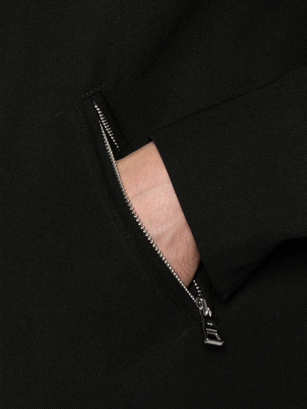 Won Hundred Shirtjack met rits Zwart