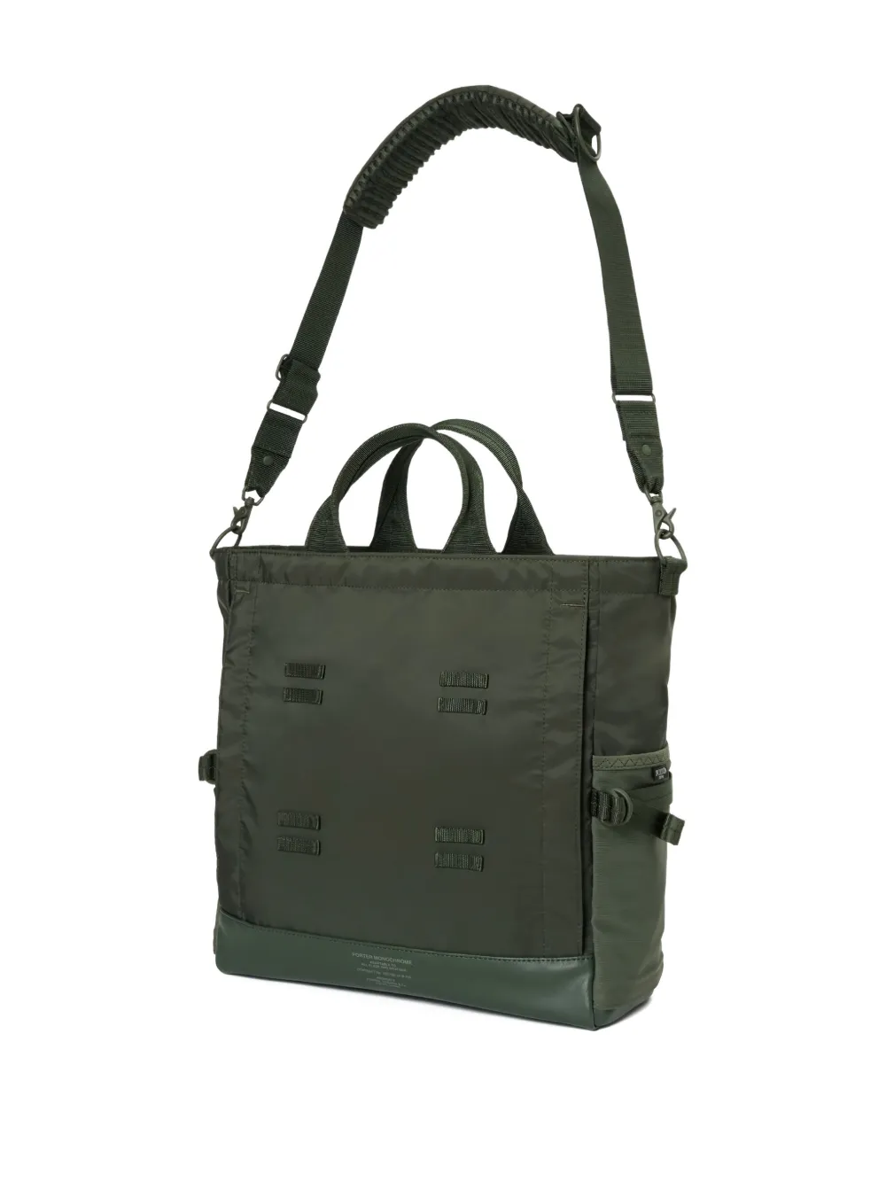 Porter-Yoshida & Co. Shopper met handgreep en applicatie Groen