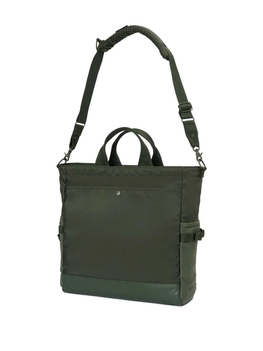 Porter-Yoshida & Co. Shopper met handgreep en applicatie Groen