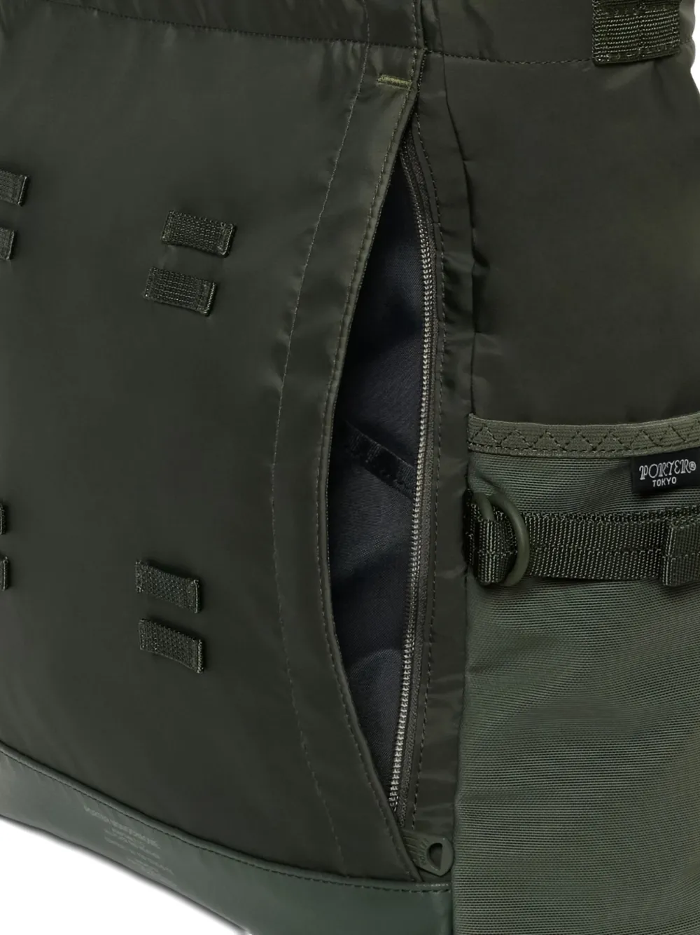 Porter-Yoshida & Co. Shopper met handgreep en applicatie Groen