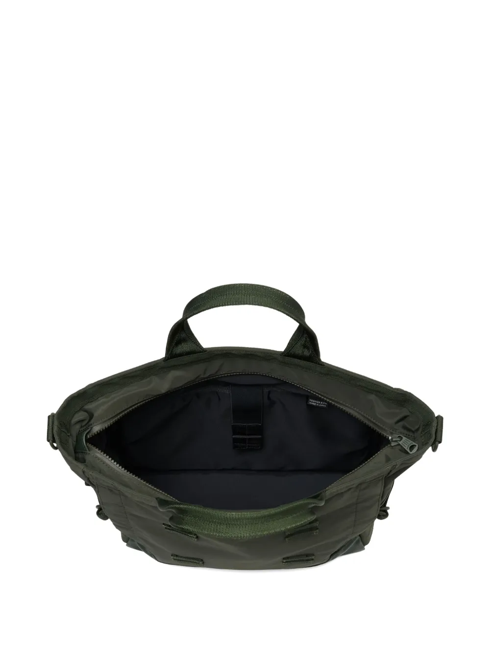 Porter-Yoshida & Co. Shopper met handgreep en applicatie Groen