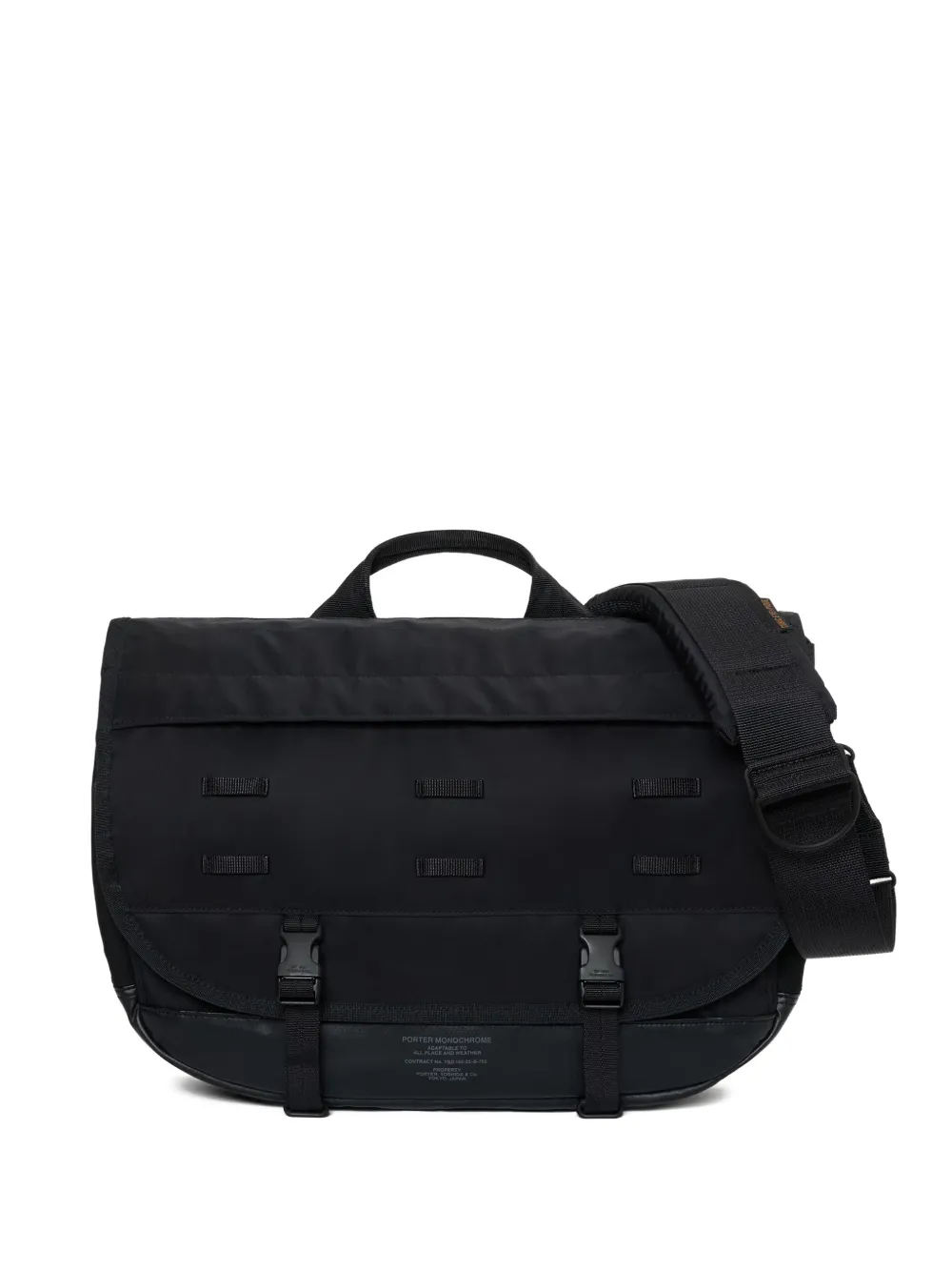 Porter-Yoshida & Co. Borsa messenger con fibbia - Nero