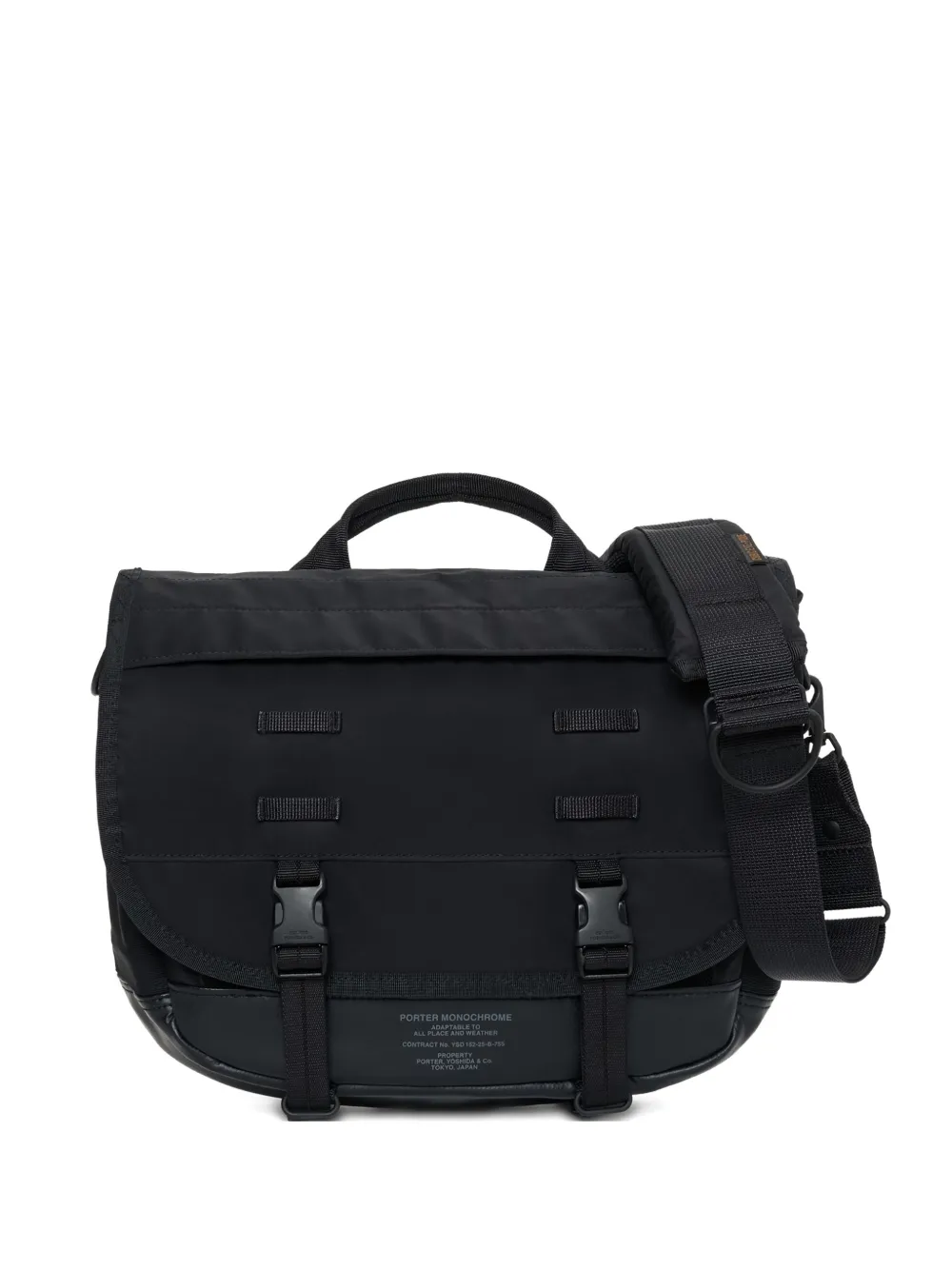 Porter-Yoshida & Co. Borsa messenger con fibbia - Nero