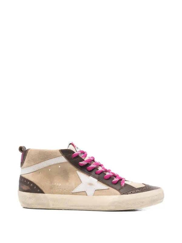 Golden Goose Star Lace-up Sneakers in Neutrals