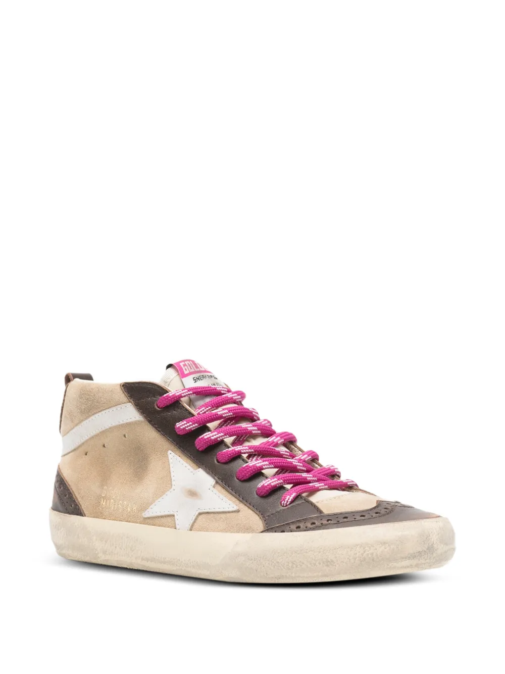Golden Goose Sneakers met ster Beige