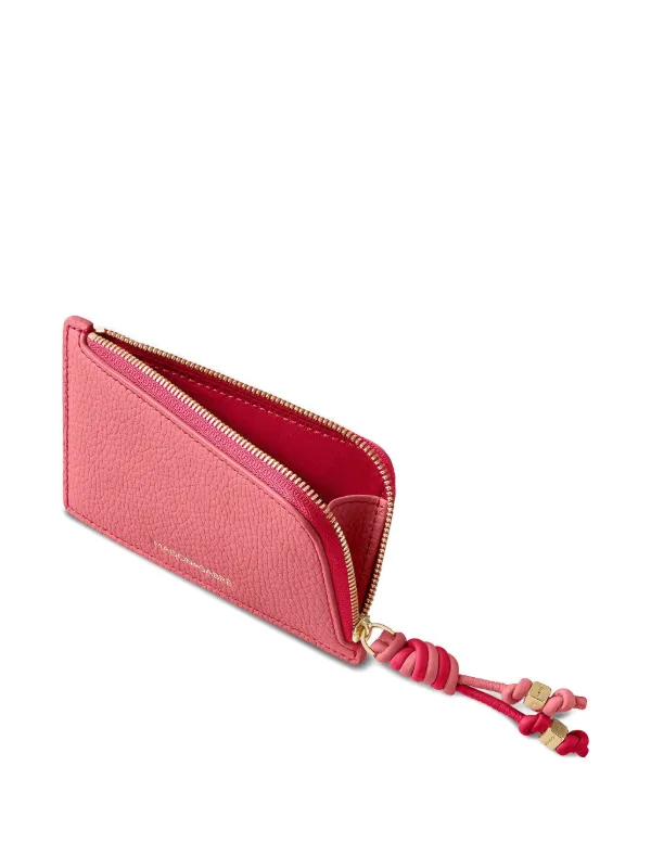 MAISON de SABRE レザーリード ピンク MAISON De SABRÉ Zipped Card Holder | Pink | FARFETCH