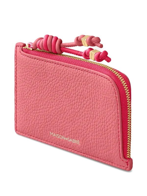 MAISON De SABRÉ Zipped Card Holder | Pink | FARFETCH