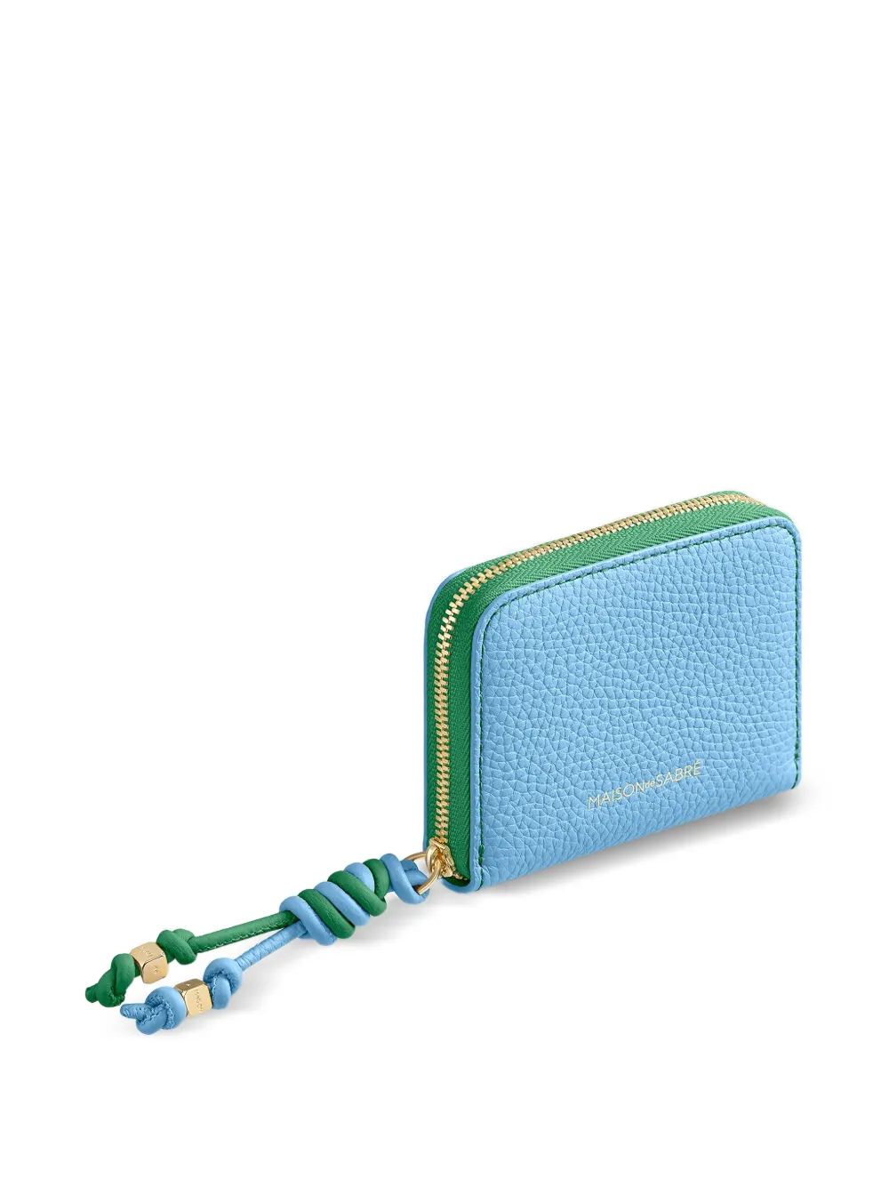 Small Leather Zip-Fastening Wallet