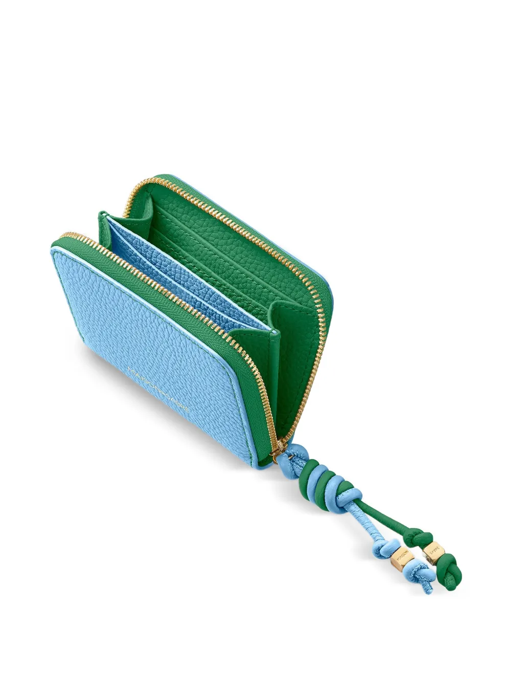 Small Leather Zip-Fastening Wallet