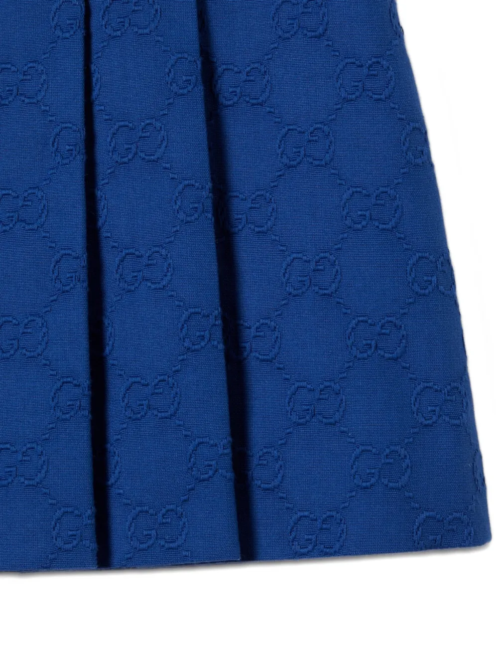  Gucci Kids Gg Pattern Skirt - Blue 