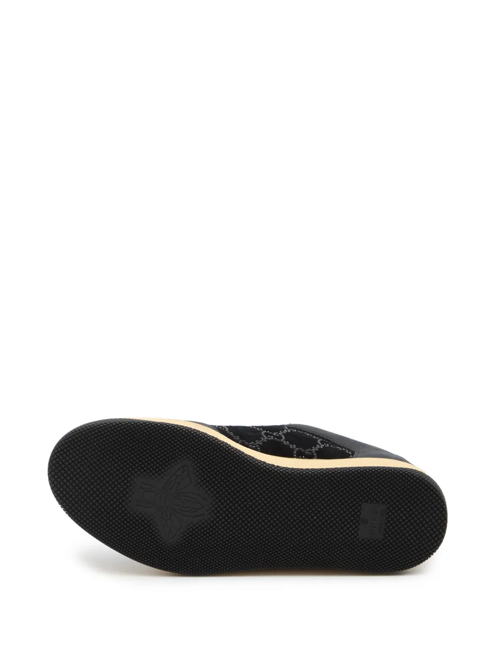 Gucci Sneakers met fluwelen-effect Zwart