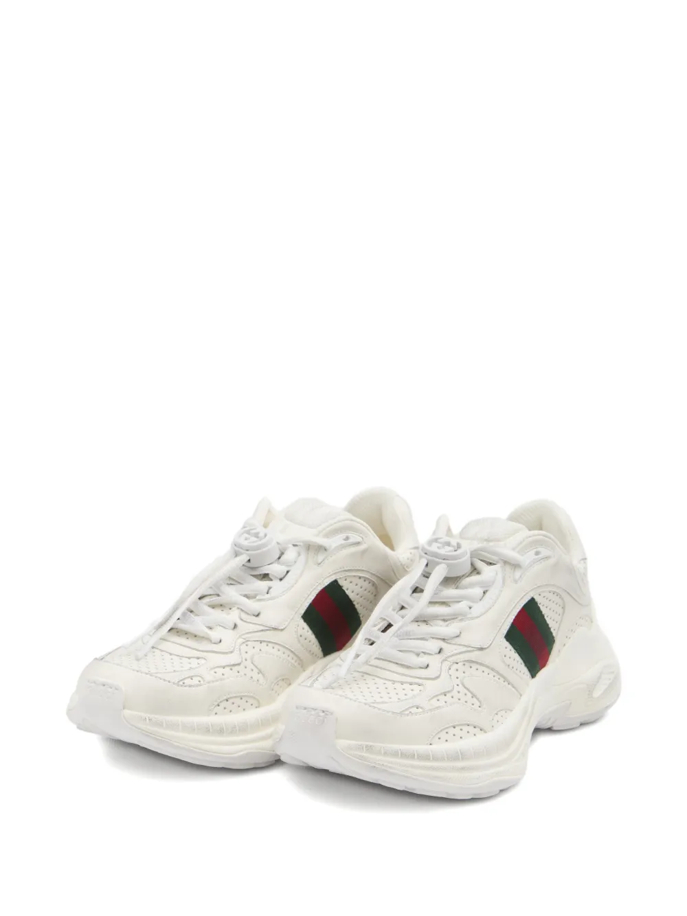 Gucci Rochelle geperforeerde sneakers Wit