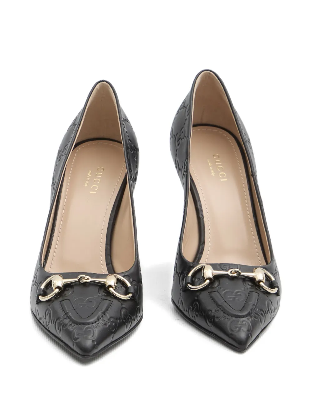 Gucci Horsebit leather pumps Zwart
