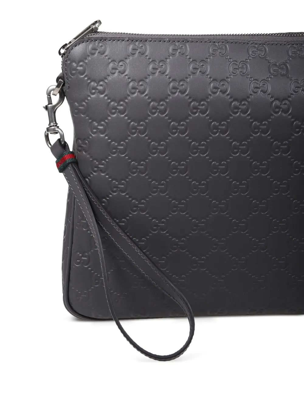 Gucci Messengertas met reliëf Grijs