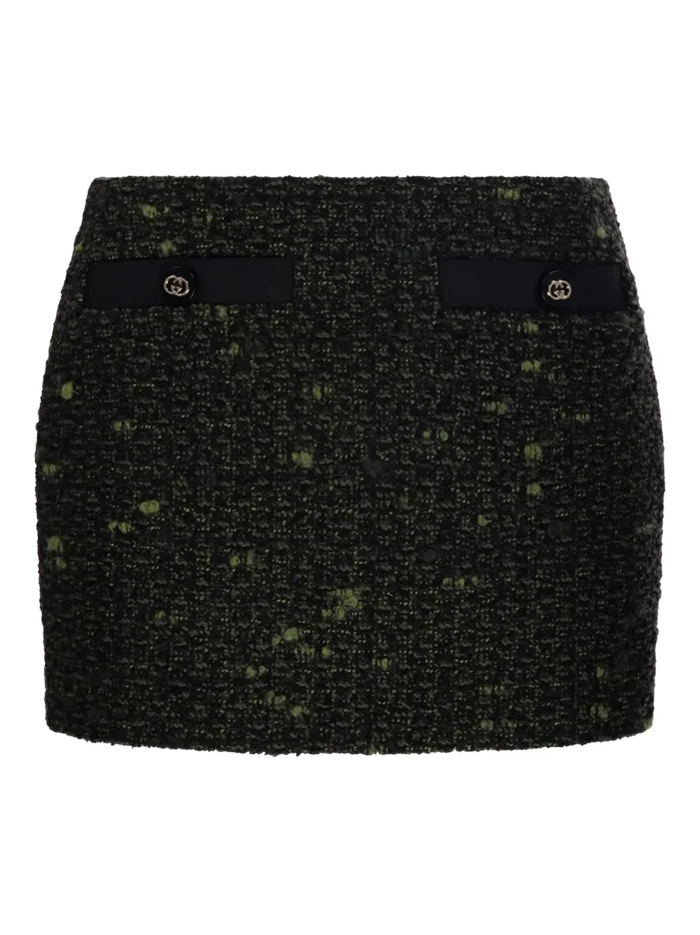 Gucci ribbon mini skirt - Groen