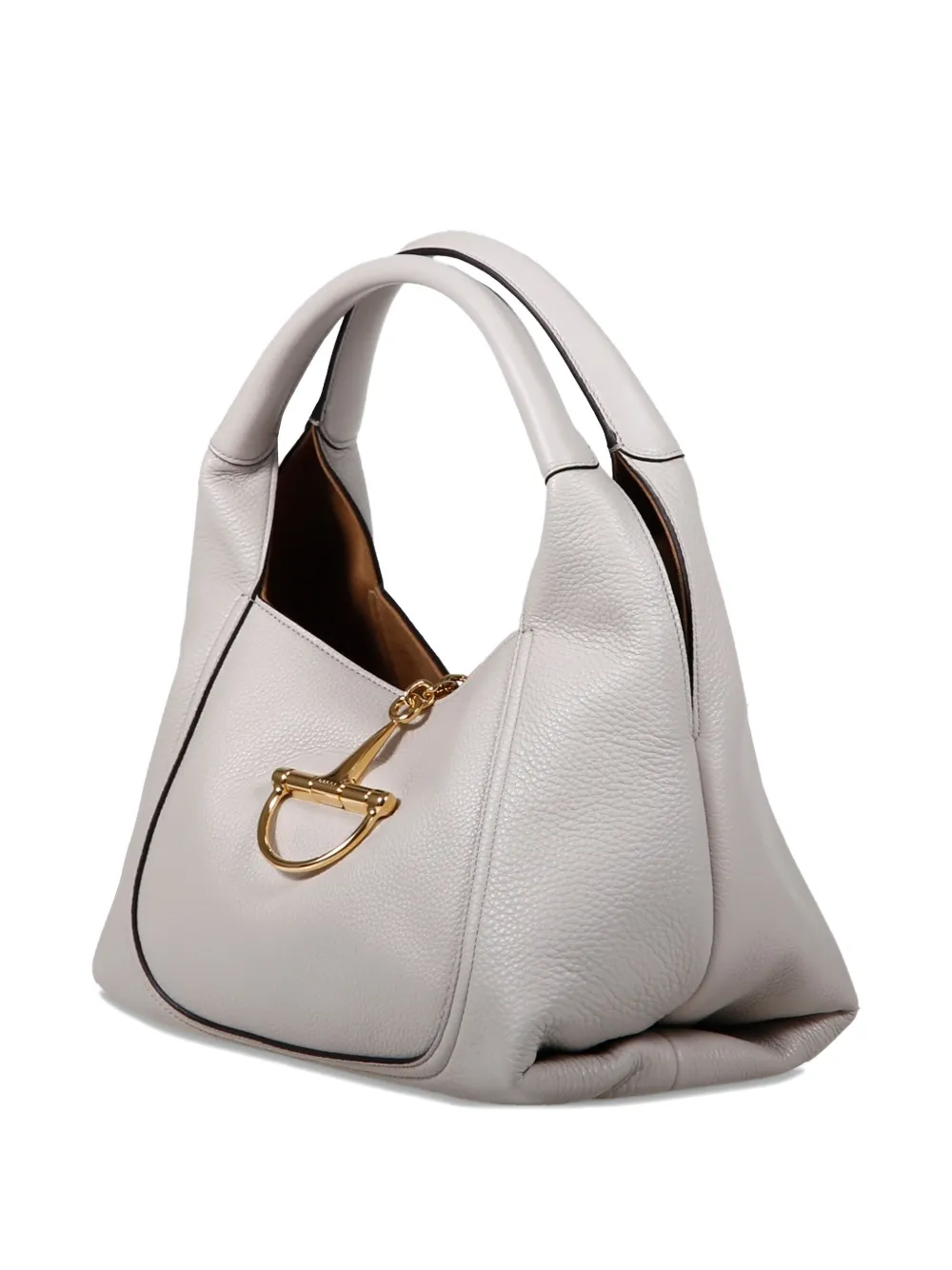 Gucci Top Handle Shoulder Bag in White, view 3