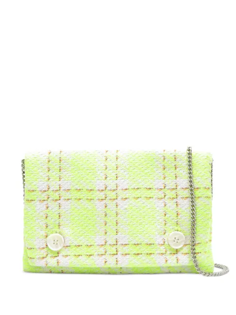 À La Garçonne Clutch xadrez com alça de corrente