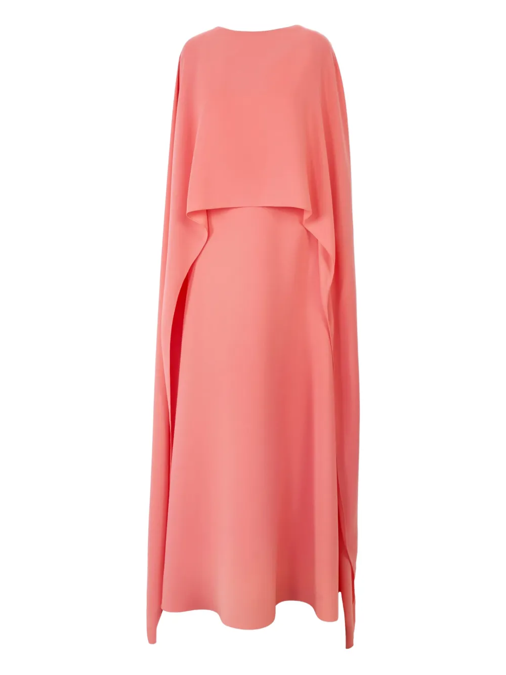 Carolina Herrera rear-zip cape-front kaftan - Rosa