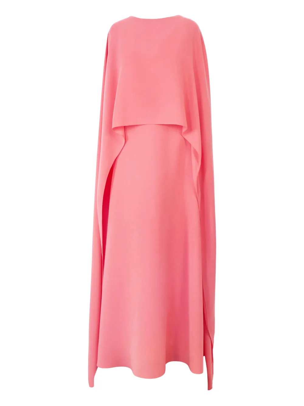 Carolina Herrera rear-zip cape-front kaftan - Rosa