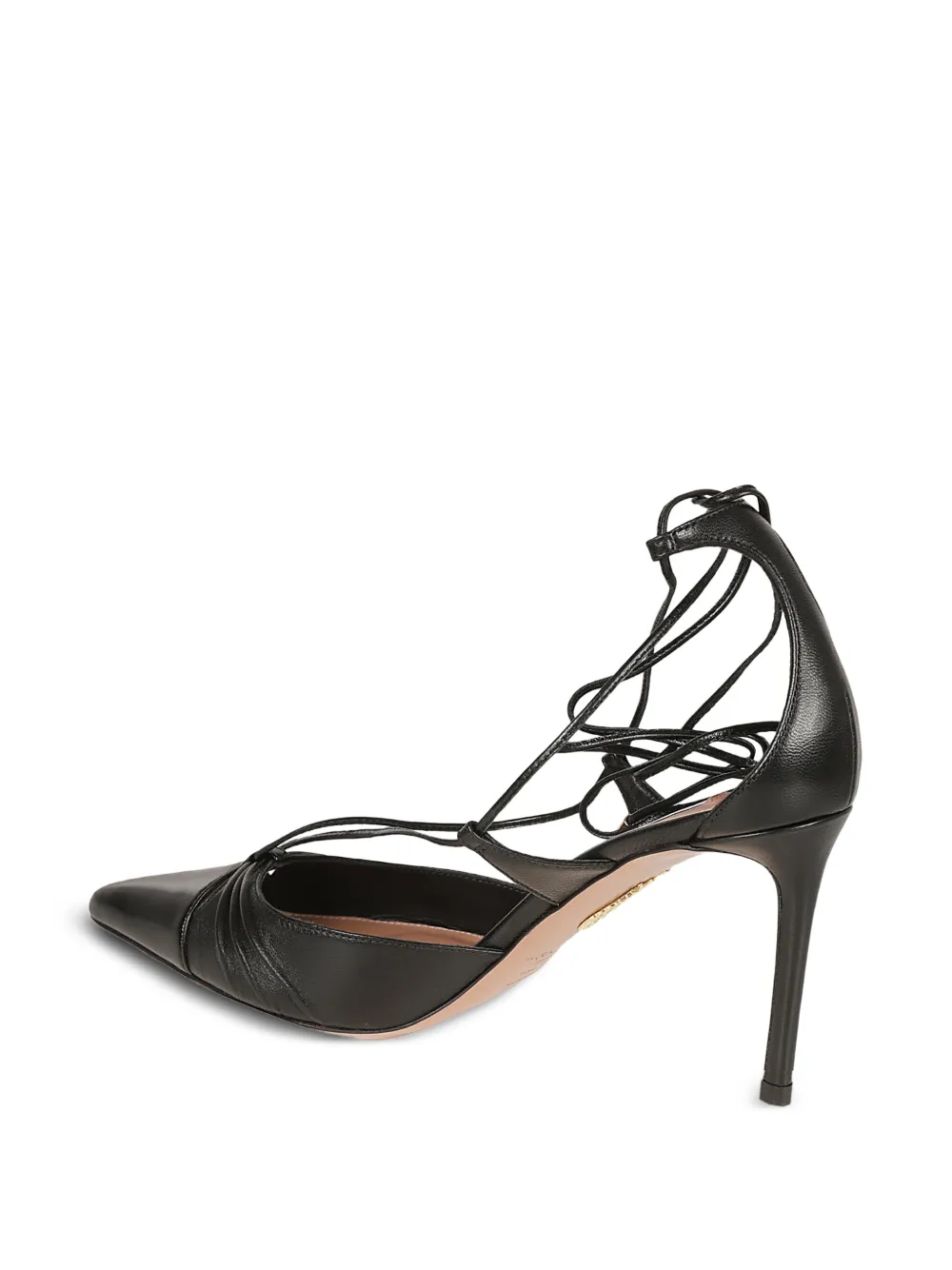 Aquazzura tie heel pumps Zwart