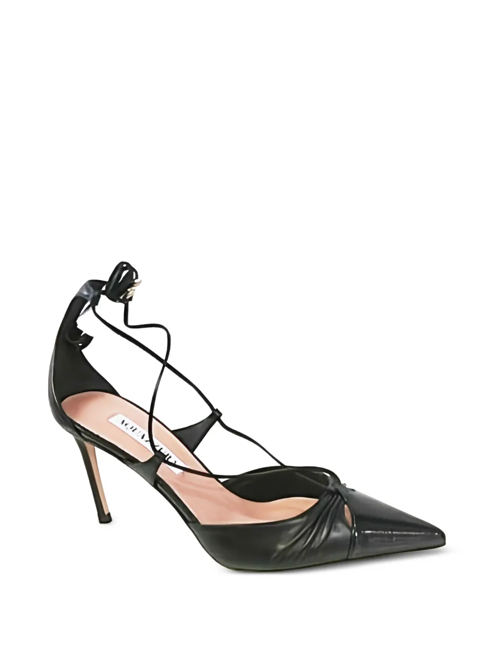 Aquazzura tie heel pumps Zwart