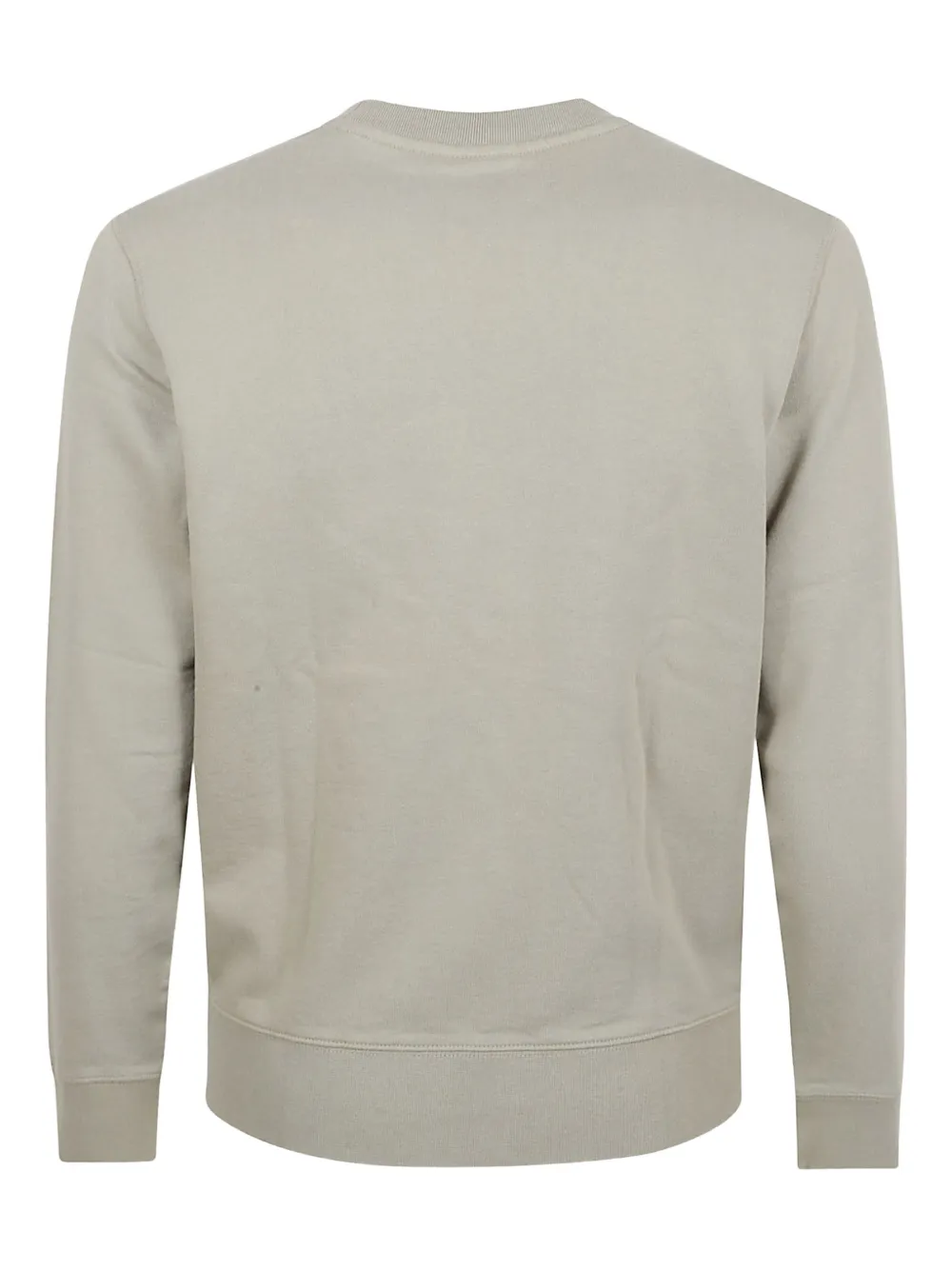 Maison Kitsun&eacute; embroidered crew-neck sweater - Groen