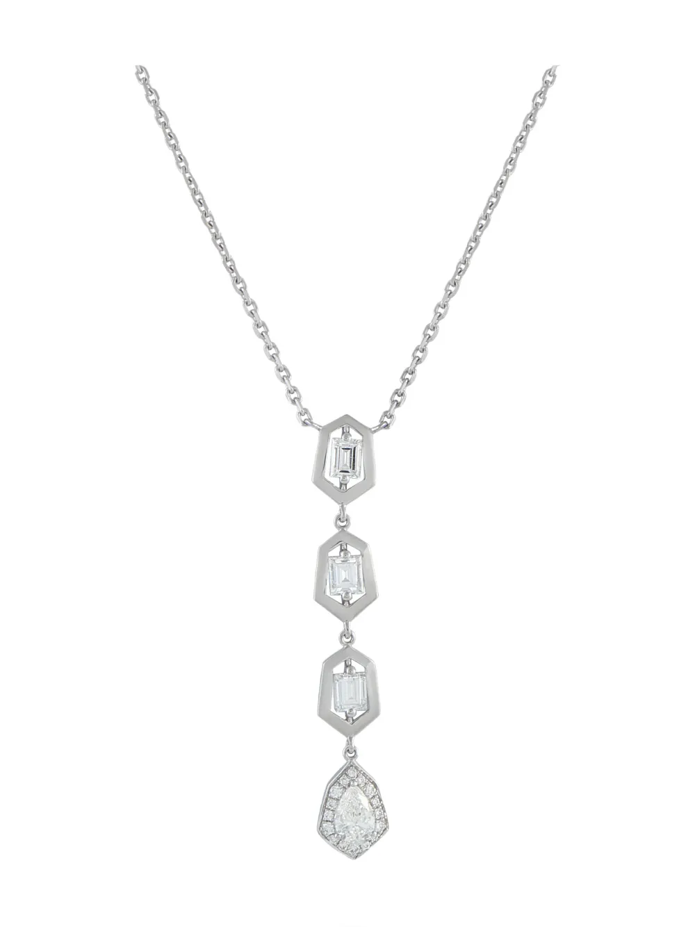 LB Exclusive drop diamond necklace - Argento