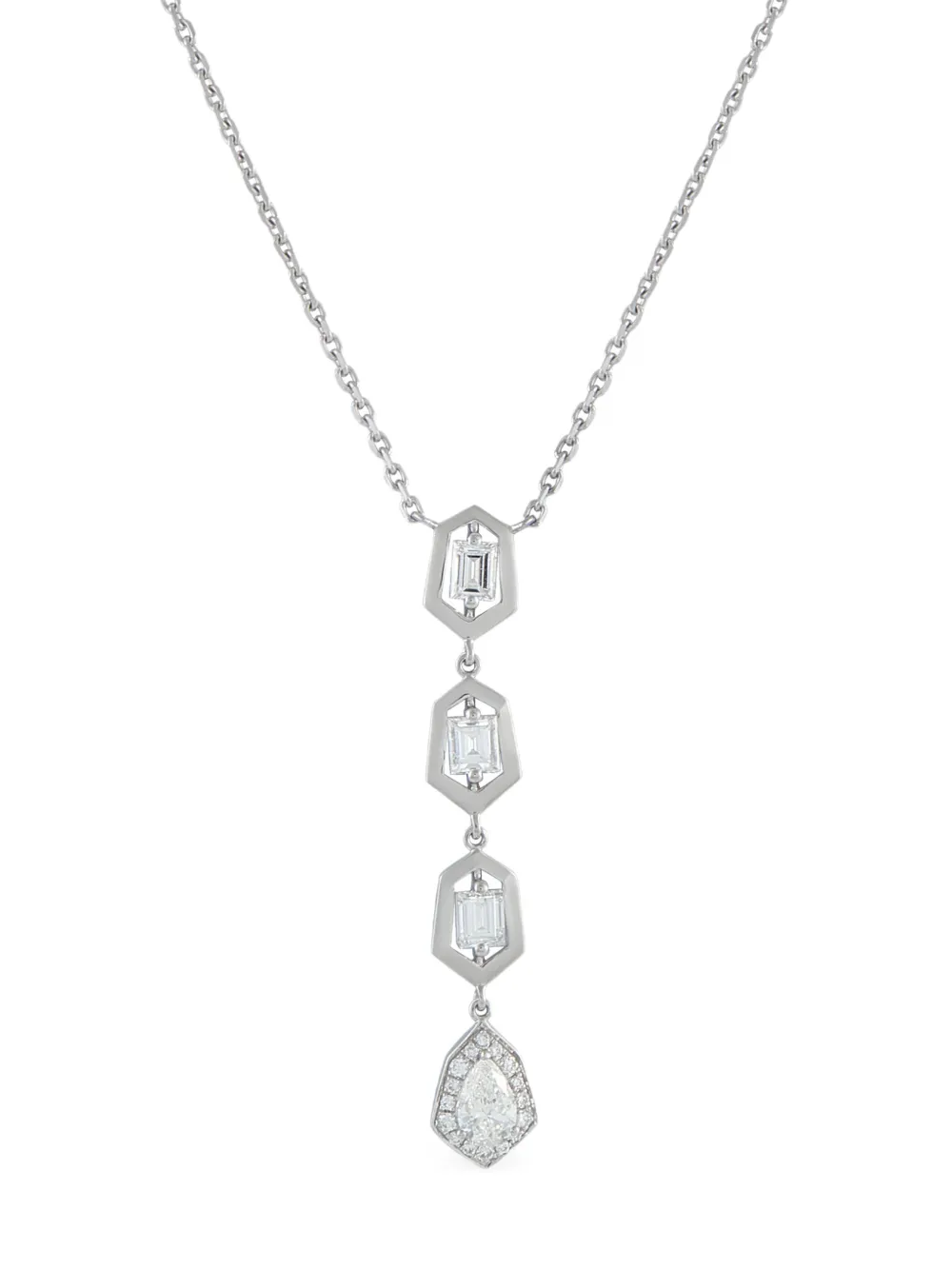 LB Exclusive drop diamond necklace - Argento
