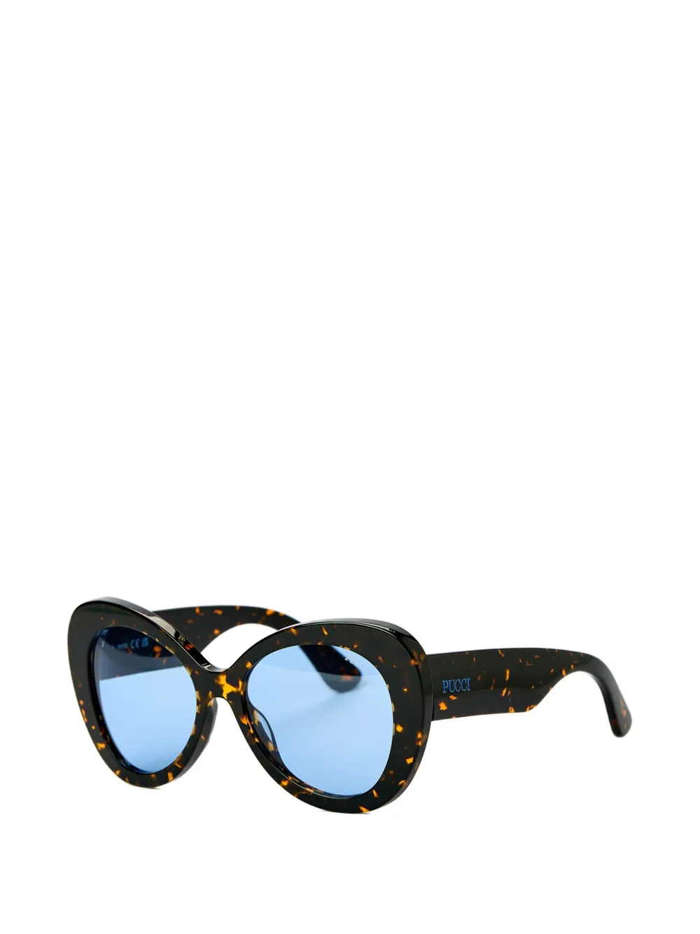 PUCCI Round Sunglasses in Brown, view 2