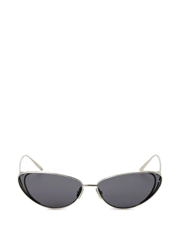 Christopher Esber Cat Eye Sunglasses in Silver Frame with Black Lenses Christopher Esber Sunglasses | The RealReal main image 4