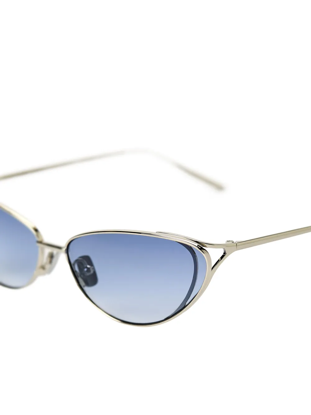  Christopher Esber Milla 96 Cat-eye Sunglasses - Silver 