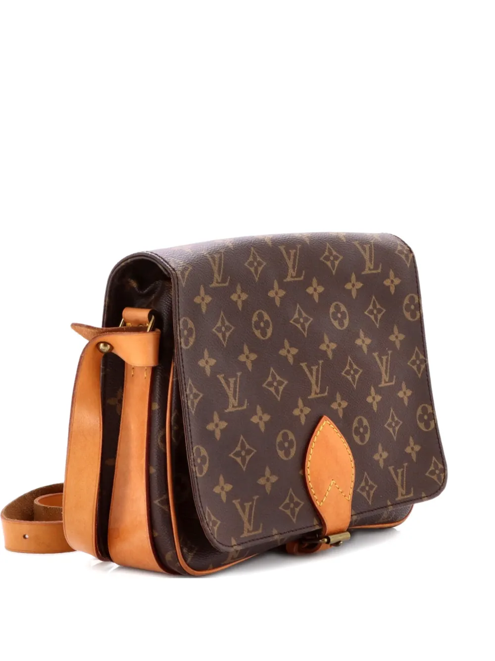 Louis Vuitton Pre-Owned Cartouchiere Handbag Monogram Canvas GM crossbody bag - Marrone