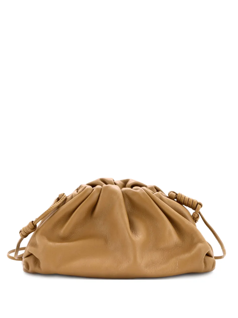 Bottega Veneta Pre-Owned The Pouch Leather Mini crossbody bag - Marrone