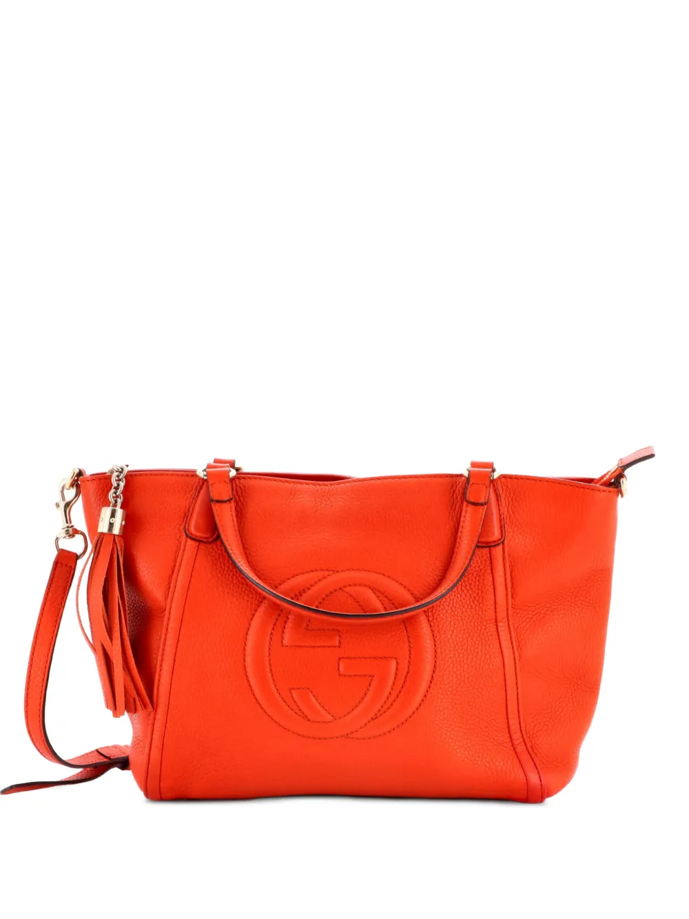 Gucci Pre-Owned Soho Convertible Top Handle Bag Leather Small satchel - Arancione