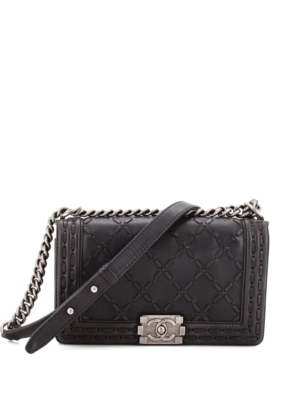 CHANEL Pre-Owned 19 Flap Bag Quilted Leather Maxi crossbody bag - Toni neutri