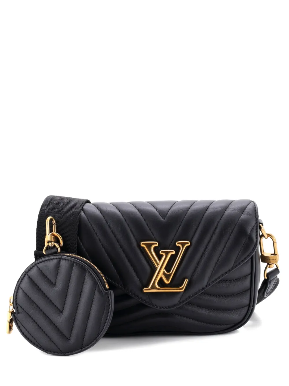 Louis Vuitton Pre-Owned New Wave Multi Pochette Quilted Leather crossbody bag - Nero