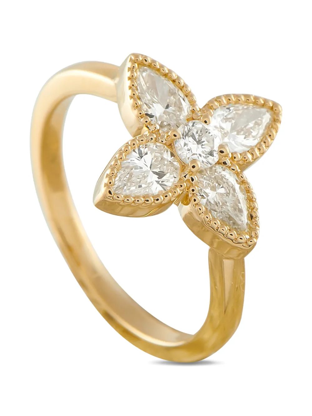 LB Exclusive diamond flower-motif ring - Oro