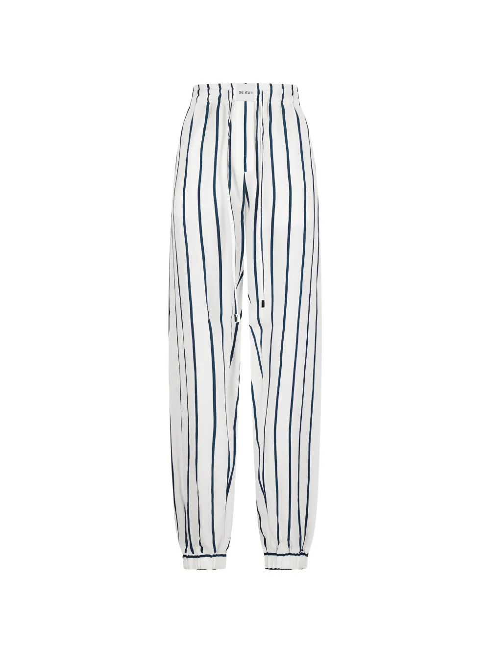 The Attico elasticated striped trousers - Bianco