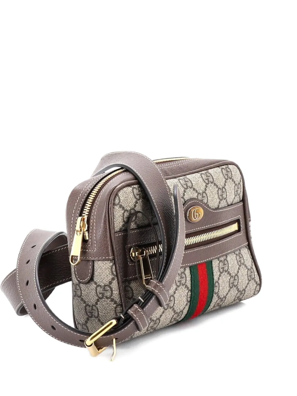 Gucci Pre-Owned Ophidia GG Coated Canvas Small belt bag - Marrone