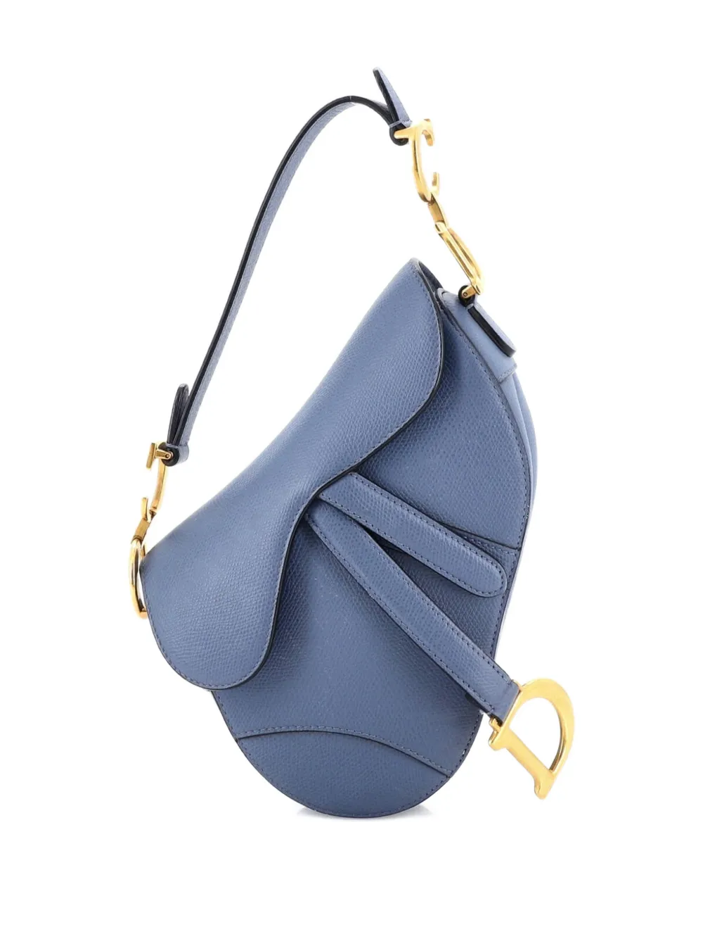 Christian Dior Pre-Owned Saddle Handbag Leather Mini shoulder bag - Blu