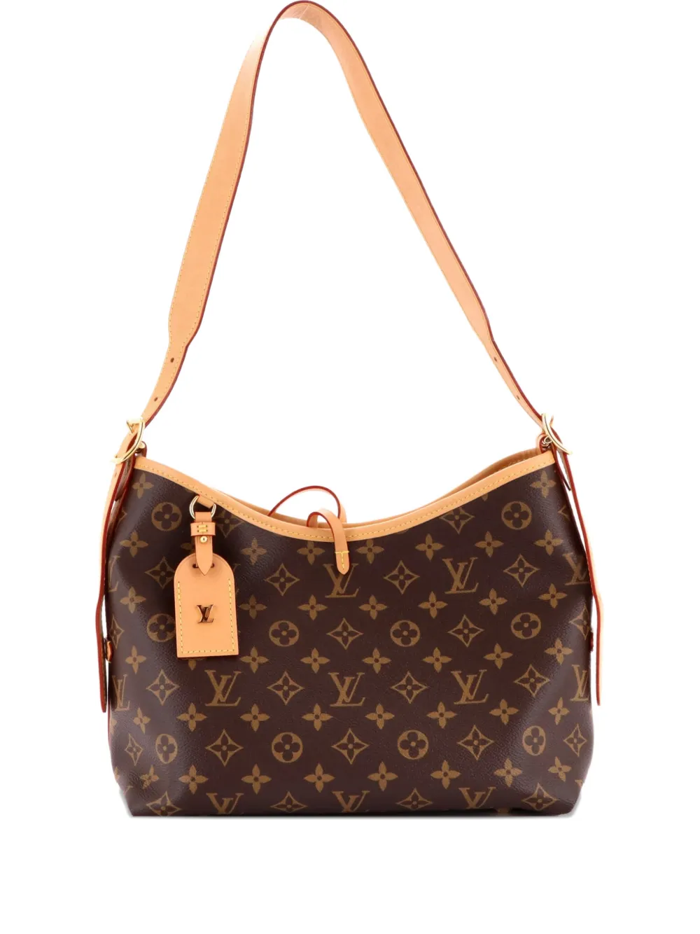Louis Vuitton Pre-Owned CarryAll Monogram Canvas PM hobo bag - Marrone